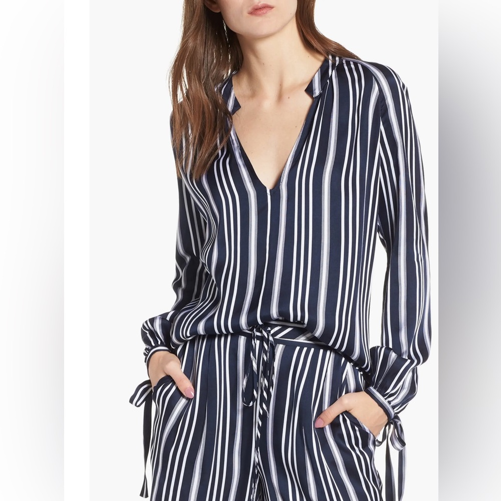 AG Karina Tie Cuff Blouse